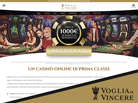 homepage del casino online Voglia di Vincere