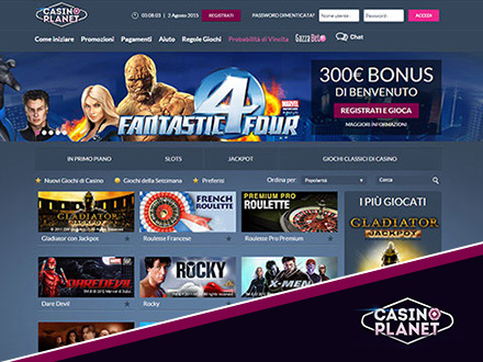 homepage del casino online Planet