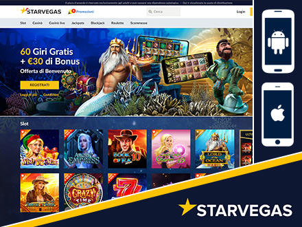Casino online Starvegas Mobile sper tablet e cellulari