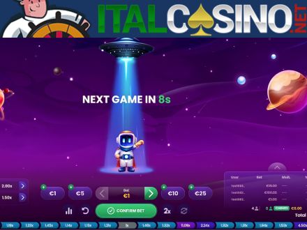 Spaceman crash game di Pragmatic Play - astronauta con moltiplicatore progressivo