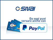 Paypal disponibile su SNAI