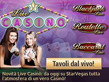 tavoli live e giochi per mobile da starvegas 