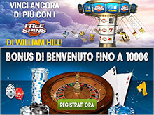 Free Spins di William Hill