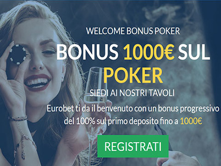 Bonus Eurobet poker