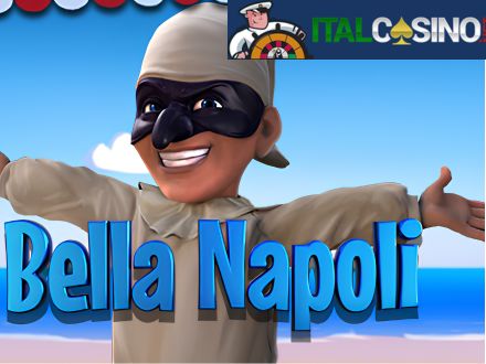 la slot machine Bella Napoli di Capecod Gaming con simboli napoletani e Pulcinella