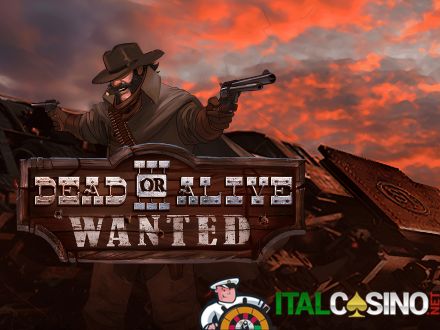 la slot Dead or Alive Megaways di NetEnt con pistoleri e scenari del Wild West