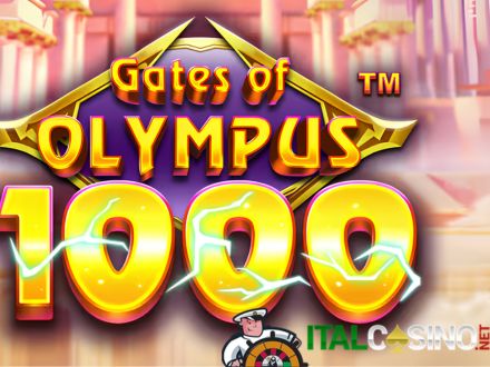 la slot machine Gates of Olympus 1000 di Pragmatic Play con Zeus dorato