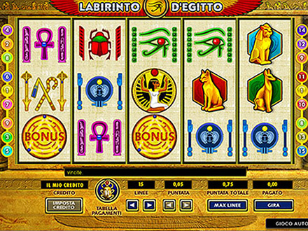 la slot machine Labirinto d'Egitto