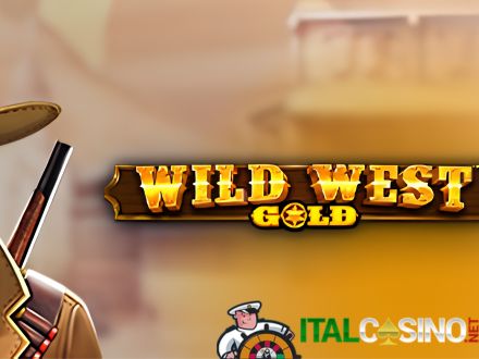la slot machine Wild West Gold di Pragmatic Play a tema Far West con pistoleri e oro